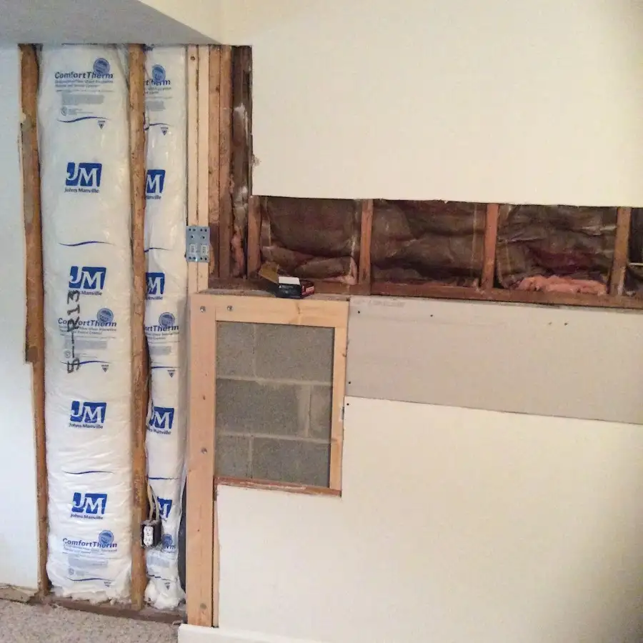 Wall insulation replacement during Contents Cleaning & Restoration in Templeton